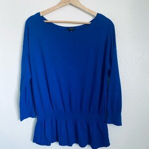Ann Taylor Vibrant Blue Knit Top